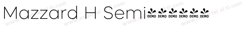 Mazzard H Semi字体转换